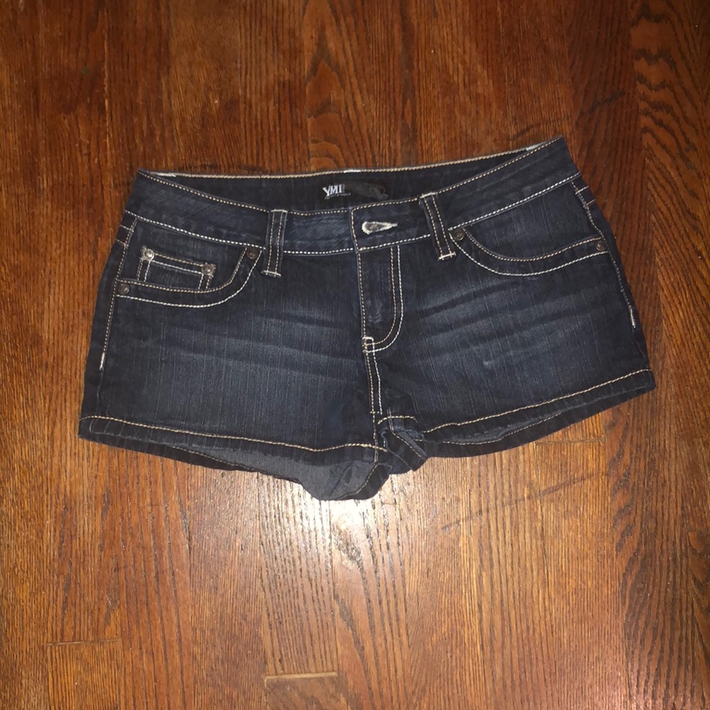 YMI  dark blue jean shorts. NEVER WORN